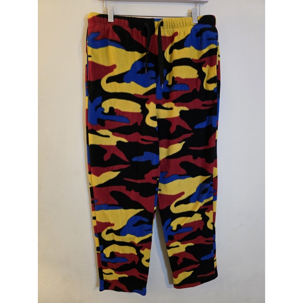 True Religion‎ Men's Sz Large Multi -Color Camo Drawstring Joggers Sweatpants